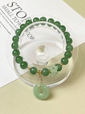 1pc Glass Three-Flower Shaped Flat Knot Bracelet